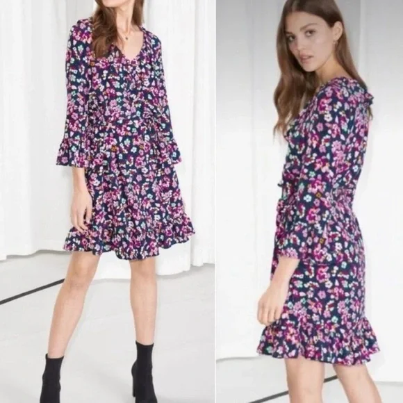 & other stories floral ruffle dress - Picture 2 of 6